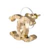 CHANEL [23A Handicraft Workshop New Products] 23A Fashion-forward Metal Earrings Women's Gold