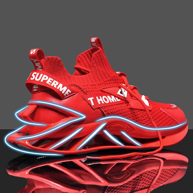 

Sneakers Men s Breathable Country Men s Shoes Sports Running Shoes Height Increasing Men s Blade Shoes Shoes 46 красный
