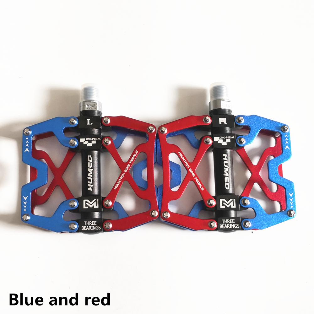 2021 New Wide Flat Mountain Road Cycling Bicycle Bike Pedal 3 Sealed Bearings 9/16 MTB BMX Pedals 5 Colors Available