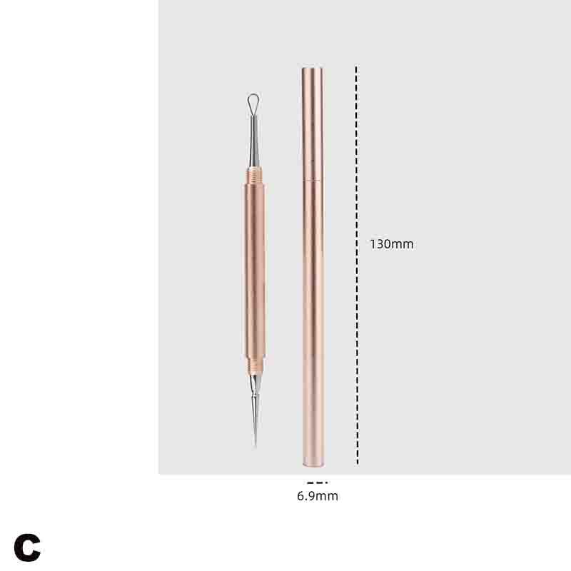 1 Pcs Face Skin Care Pore Cleaner Stainless Steel Blackhead Comedone Extractor Acne Pimple Blemish Remover Tool
