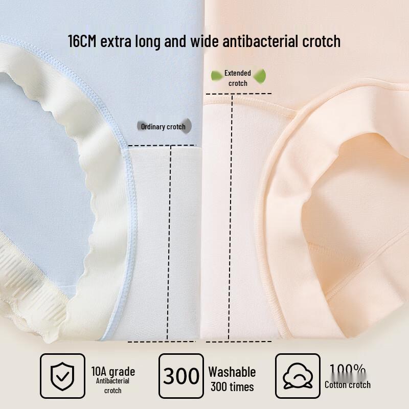 LANGSHA Women's High Waist Antibacterial Cotton Boxer Briefs