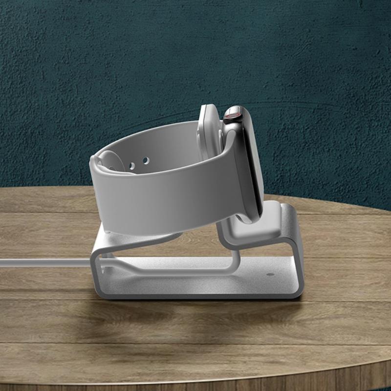 Universelle Ladehalterbasis für Uhren, Lade-Dockingstation aus Aluminiumlegierung für 8-Pin-Smartwatches, Vollständige Serie