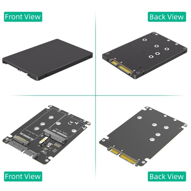 M.2 NGFF Msata SSDs To 2.5inch SATA3.0 M.2 SSDs Hard Disk Case Enclosure Protective Case for 2230 2242 2260 2280