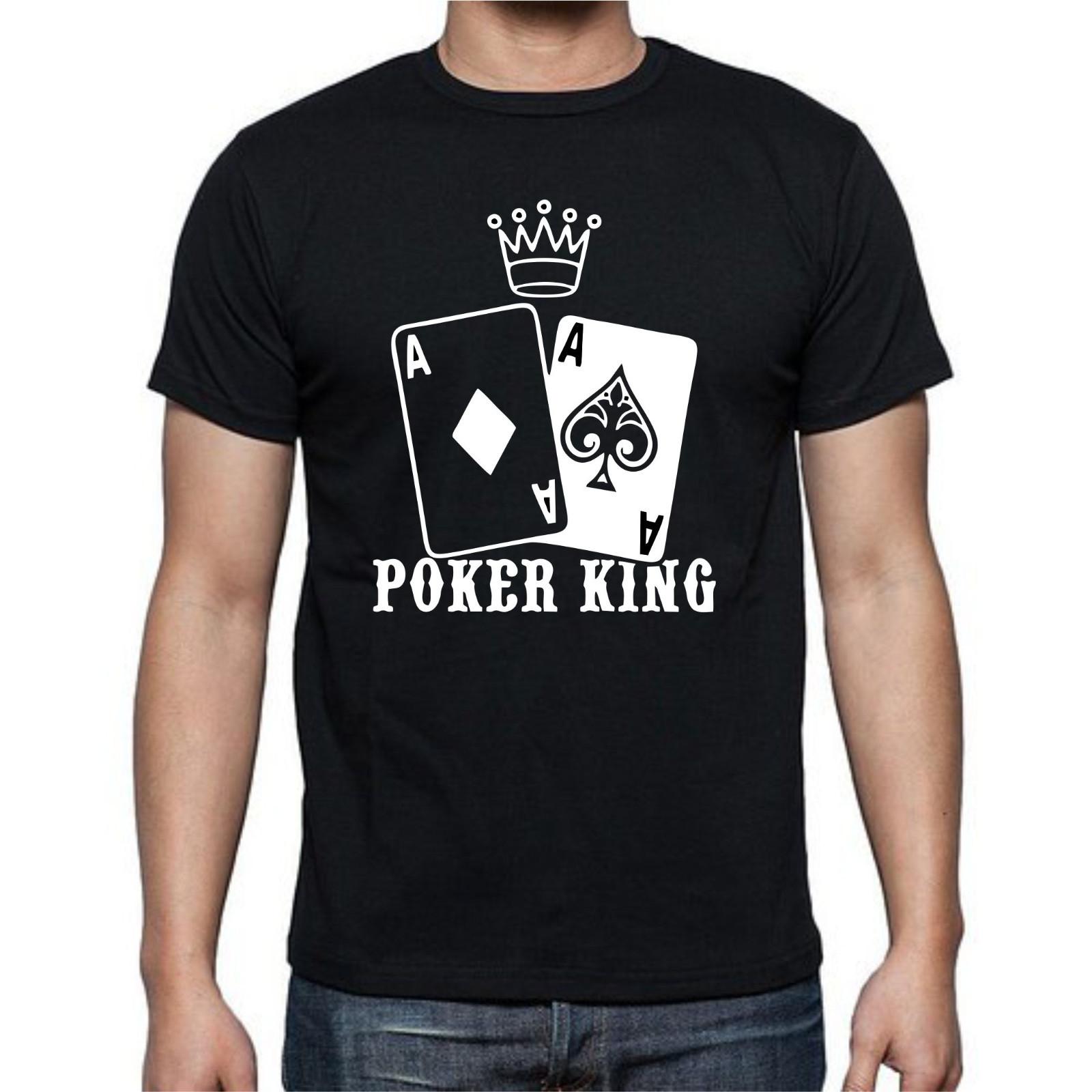 Poker King Ace Spades Diamonds Crown T Shirt Mens Womens Tees Top tee S