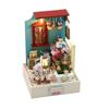 Miniature Scene Front Display DIY Handmade Assembly Healing Cottage Model House Wooden Bookend Gift S2202