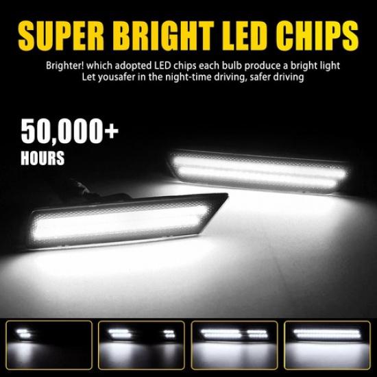 Flowing Amber White Red LED Blue Side Signal For Light 2010-2015 Chevy Camaro