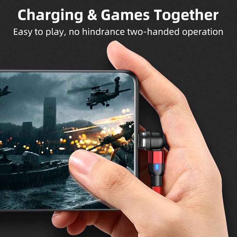 Magnetic Charging USB Cable of 3 2m Micro USB Micro USB Cable 2m Cable, 3-in-1 [Set (1m + + 3m)] 360° + 180° Rotation, Magnetic, Dustproof,