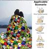 1pc Parrot Party Print Blanket - Lightweight Flannel Throw Blanket For Sofa, Bed, Living Room, Office, Outdoor Travel, Camping, Soft All-Season Throw