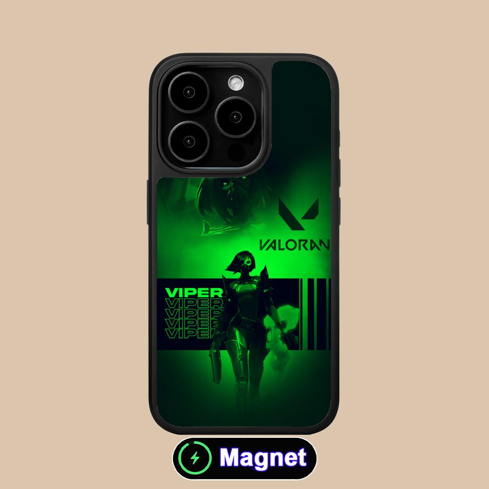 Valo Viper Phone Case for iPhone 17 16 15 14 13 12 11 Air Pro Max Plus Matte Surface Magsafe Cover