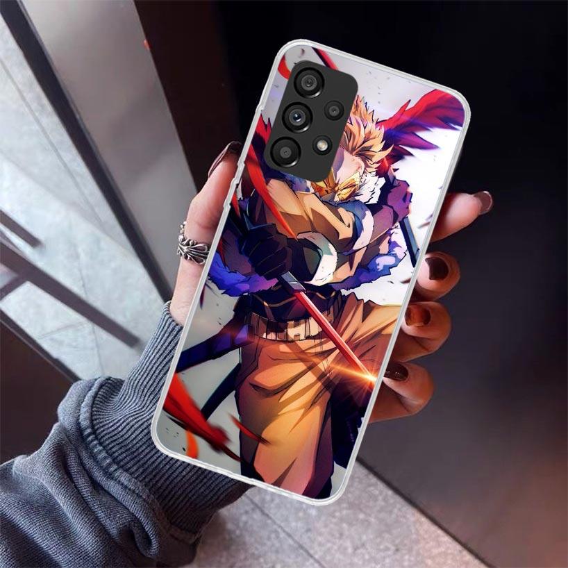 Hawks MHA My Hero A-Academy Phone Case For Samsung Galaxy A17 A57 A37 A16 A26 A36 A56 A15 A25 A35 A55 A14 A13 A54 A53 A34 A24 A3