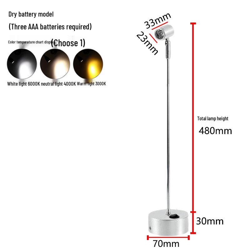 Wireless Jewelry Display Spotlight with Battery