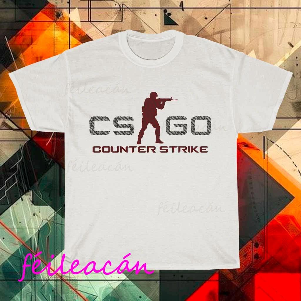 

Новая футболка с активным логотипом CSGO, американская, смешная, размеры от S до 5XL S