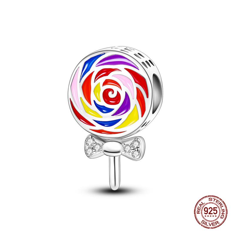 Copper Purple Series Pony Bear Butterfly Shape Charm Beads For 3Mm Original Bracelet Diy Women Jewelry Gift