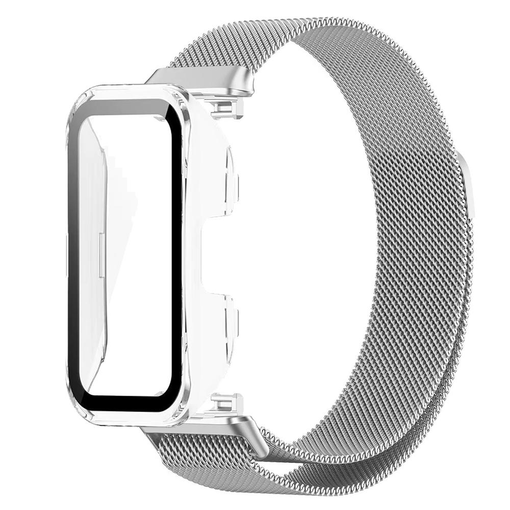 

Strap+PC Case for Huawei Band 10 9 Two-piece Milanese Magnetic Bracelet Belt+drop-proof Shell for Huawei Band 8 Band 9 WatchBand For Huawei Band 10