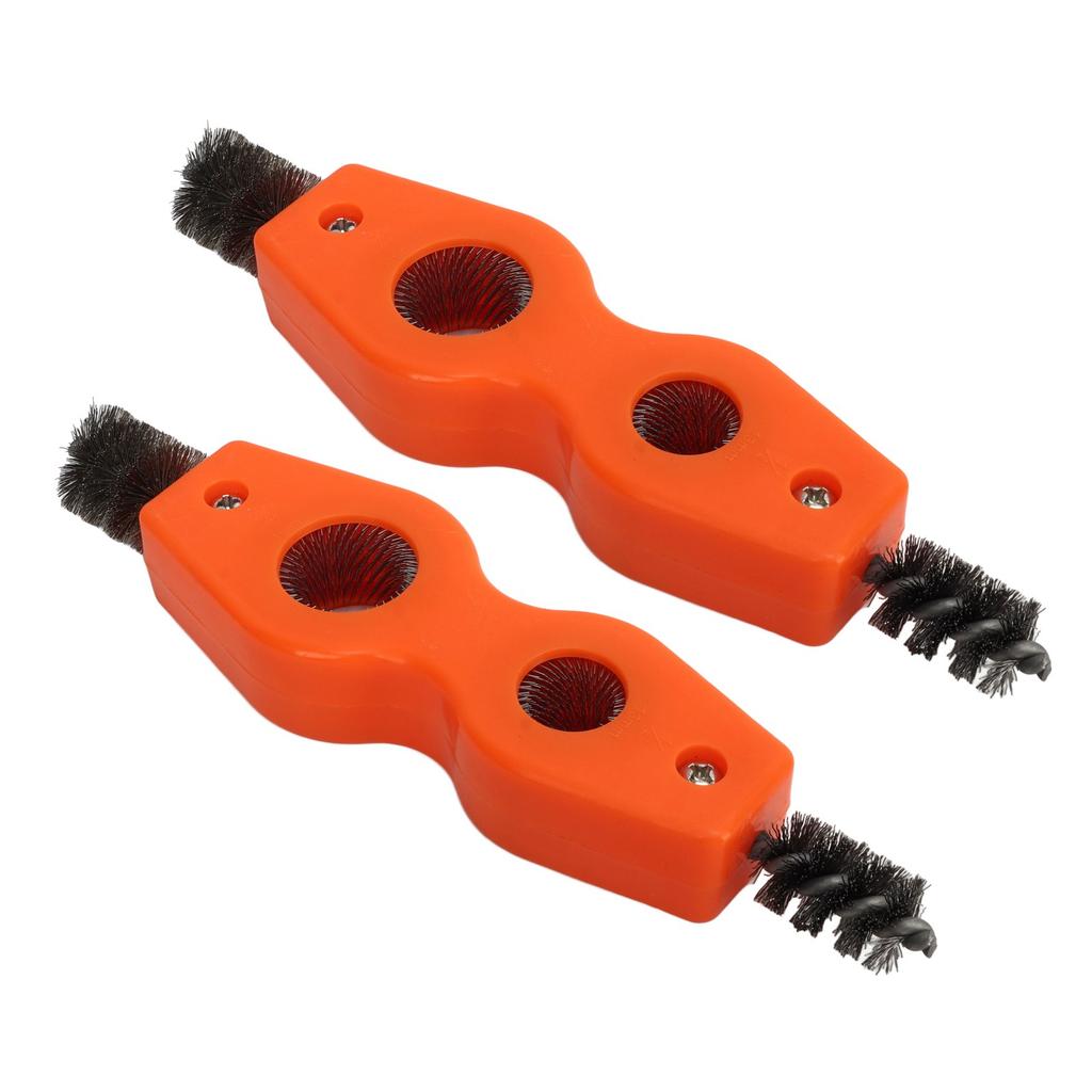 2 Stück 4 in 1 Pfeifenreiniger Bürstenwerkzeug 12 Zoll 34 Zoll Orange Starke Reinigung Vielseitige Drahtbürste