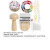 Mini Darning Loom Kit Wooden Darning Mushroom Knit Patch Maker Kit Weaving
