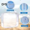4Pcs Clear Travel Bottles Kit for Toiletries BPA-Free Leak-Proof Refillable Containers for Shampoo Lotion Oils Portable Silicone Cream Jars Reusable