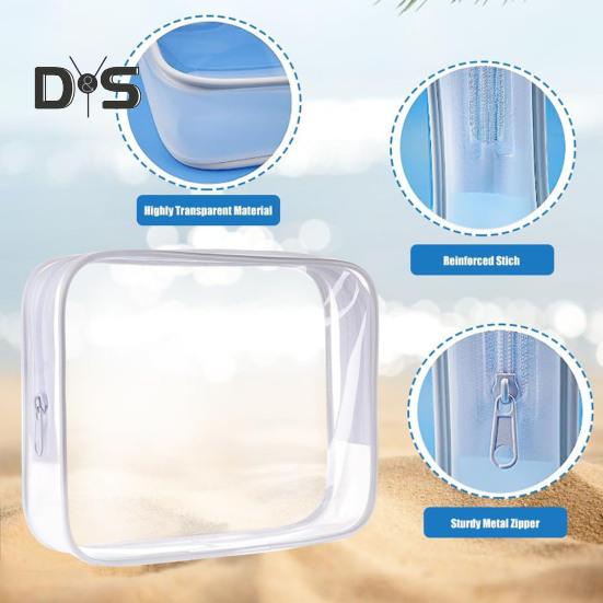 4Pcs Clear Travel Bottles Kit for Toiletries BPA-Free Leak-Proof Refillable Containers for Shampoo Lotion Oils Portable Silicone Cream Jars Reusable