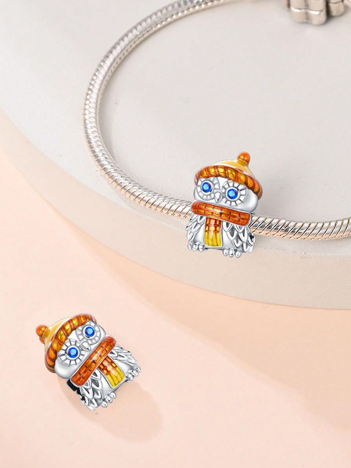 

copper Plated Authentic Charm Bead Charms Autumn Squirrel Pumpkin Carriage Bead Charms Compatible With Bracelets Womens Jewellery Gift