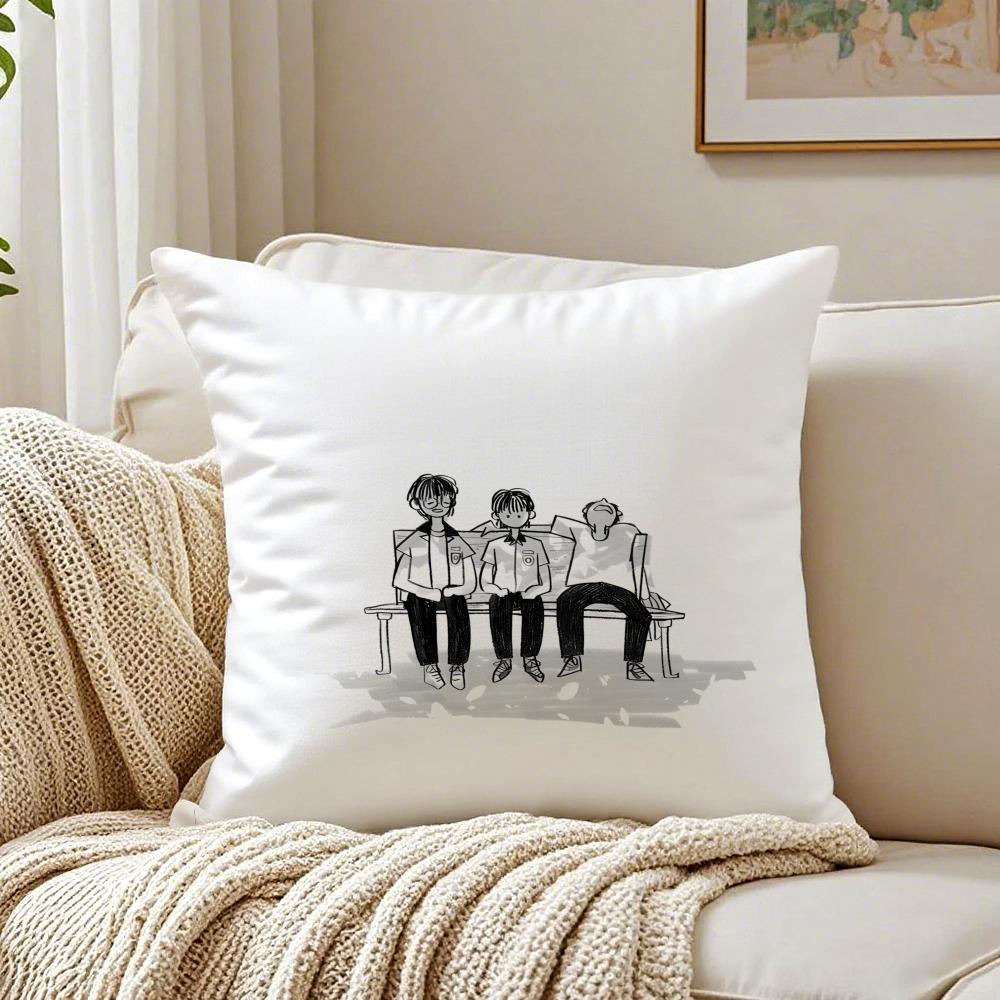 Webtoon Gritty 1 WWeak HHero Class 1 Cushion Cover Pillowcase Antidustmite living Room Sofa Decor Cushion Room