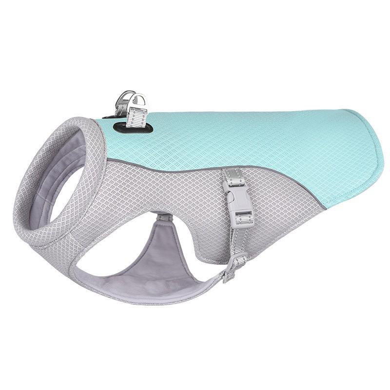 Neues Kühlweste für Haustiere: Sommer-Atmungsaktives Reflektierendes Hundetanktop - Verhindert Hitzschlag, Geeignet für Corgi & Shiba Inu.