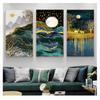 Poster, nordischer Leinwanddruck, Wandkunst, Gemälde, modernes Bild für Wohnzimmer, Eingangsbereich, Dekor, 6–5 Gold, Tier, skandinavisch, abstrakt