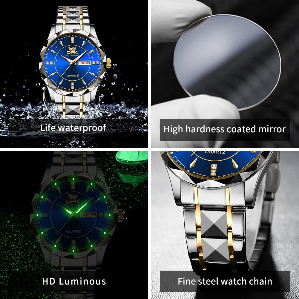 OPK Men's Fashionable Business Waterproof Watch Model 8151 Durable Timepiece for Casual And Formal Occasions