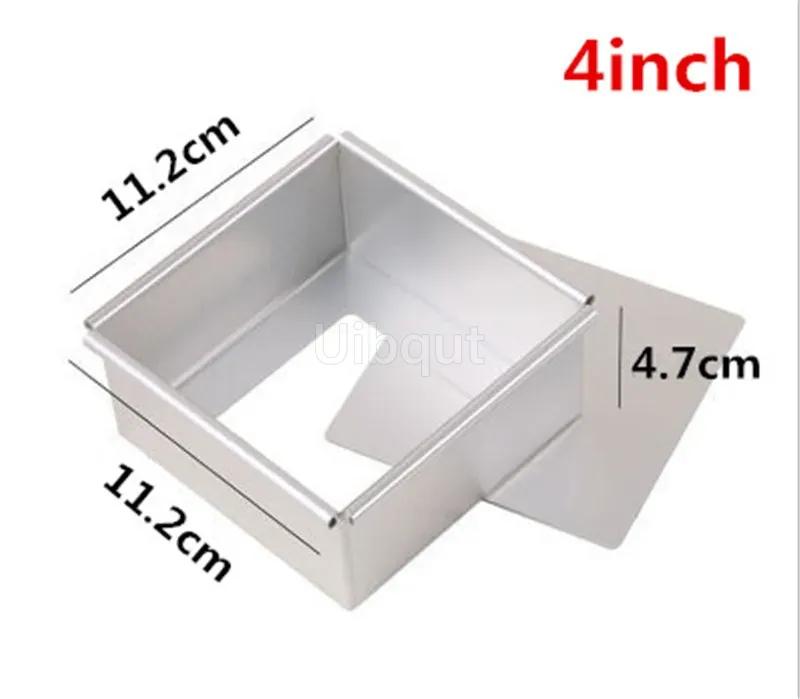 Square adjustable cake mold between 1-12 inches rectangular ancient cake mold Anodized Aluminum Baking Cake Tin Pan Chiffon