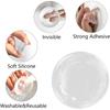 Transparenter Türstopper Silikonpad 40x8mm - Selbstklebender Wandschutz für Türgriffe
