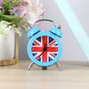 1Pcs Mini Union Jack Alarm Clock Desktop Bedside Clock for Students Home Dorm Room Decor Silent Movement Premium Material