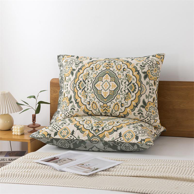 Gaze-Kissenbezug aus reiner Baumwolle: Kein Pilling, Kein Ausbleichen, Schweißabsorbierend, Fleckenresistent - Perfekt für Erwachsene.