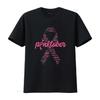 Mens Pinktober Ribbon Breast Cancer Awareness Distressed Style T Shirt Black Large Vintage Washed Casual Breathable