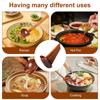10 Stück Holz-Suppenlöffel Langer Griff Japanischer Stil Ramen-Löffel Großer Heißer Topf Schildkrötenpanzer Servierlöffel Küchenutensilien Besteck