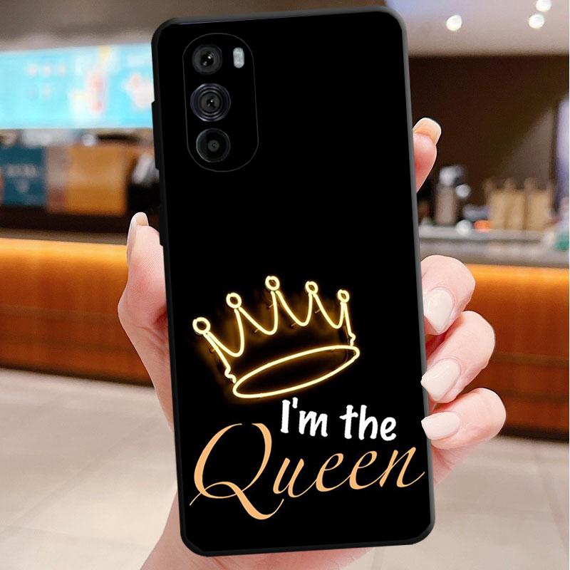 

Phone Case For Motorola Edge 50 40 Pro 60 50 40 30 Ultra Neo Fusion Moto G85 G72 G53 G54 G84 G13 G32 King Queen Crown Moto G32
