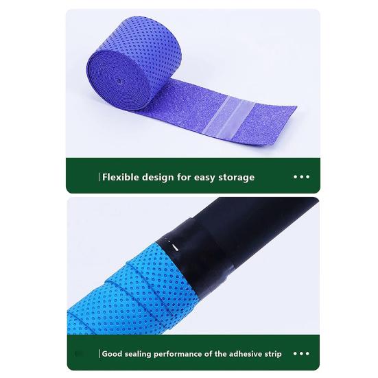 5 Stück Badminton Schläger Griffband Anti-Rutsch Schweißabsorbierend Stoßfest Atmungsaktiv Elastisch Angelrute Tennis Schläger Schläger Übergriff Wickel