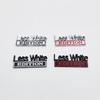 1Pc 3D Metal Less White Edition Logo Car Side Fender Rear Trunk Emblem Badge Sticker Decal