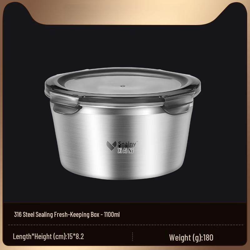 

Ru Han 316 Stainless Steel Round Food Container Set