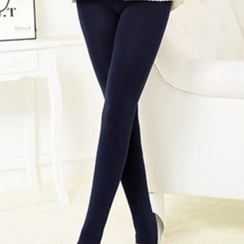 Autumn and Winter Women's Thickened Nine-point Brushed Leggings