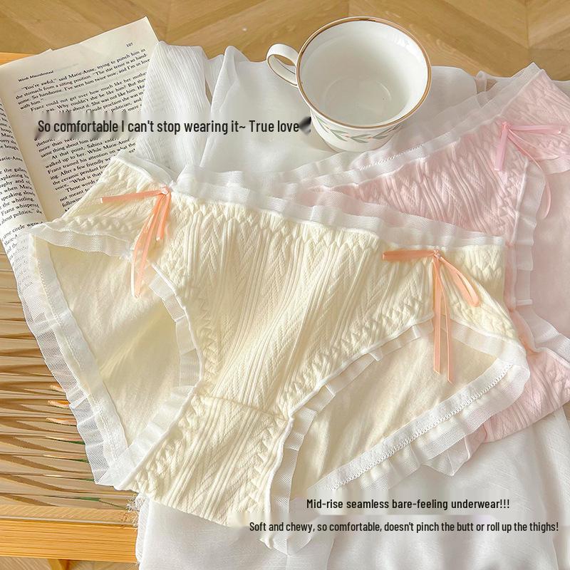 Pure Desire Cotton Underwear - Soft, Seamless, Comfortable Mid-Waist Women's Breathable Briefs