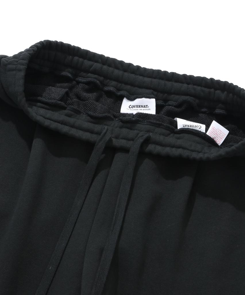 COVERNAT C Logo Sweat Wide Pants Black