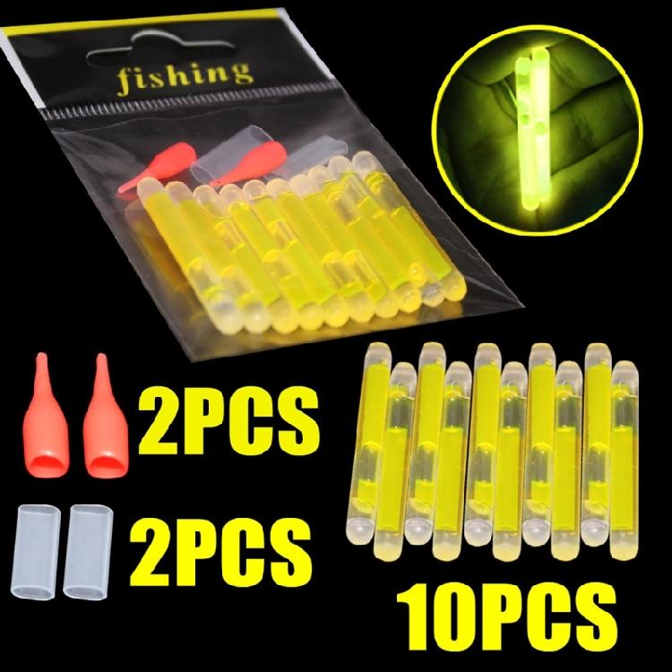 10Pcs/lot Fishing Fluorescent Lightsticks Fishing Sticks Light for Night Fishing