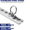 Latest-Single Stud Fittings RV 19.7 Inch L Track Rail Kit(1 Set) For Enclosed Trailer Trucks Vans