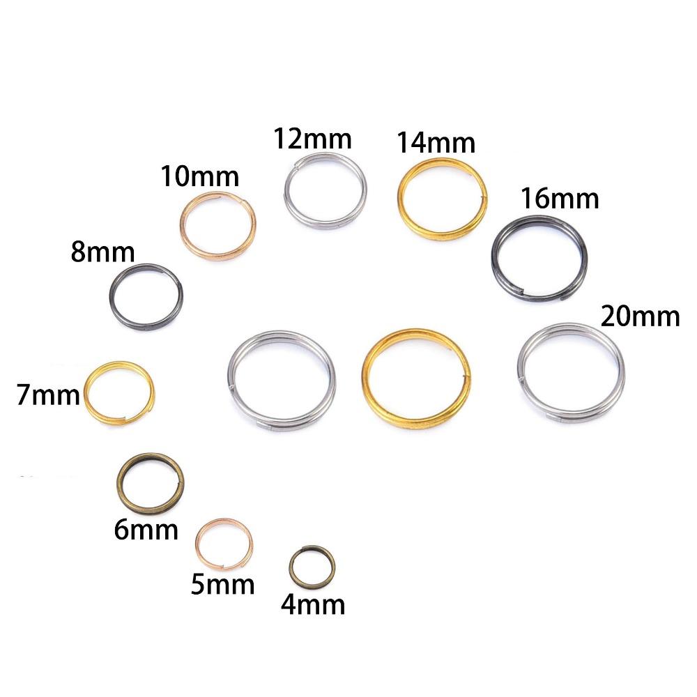 Breloc Metalic Conector Inel Dublu pentru Accesorii de Bijuterie Aprovizionare Breloc DIY