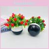 Cherry Chili Plastic Fruit Bonsai With Realistic Design Home Event Decoration