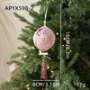 Hanging Design Christmas Tree Ornaments Ornamental Craft Velvet Look Fabric Hanging Ornaments Ribbon Hanging Loop