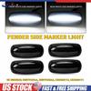 4X LED Side Marker Lights White Lamp For Dodge RAM 2500HD Double Wheel 2003-2009