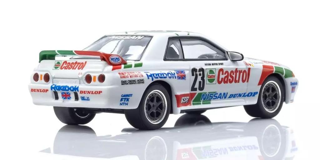 Kyosho Original Scale Castrol Skyline 1990 Finished Model K07012LC 1/64 [MOTN] GT-R (R32) Gr.A #23 LED-Equipped