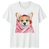Watercolor Corgi Puppy Wrapped In Unisexs TShirt Corgi Dog Owners