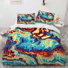 Geometric luxury honeycomb stone pattern 3D printed bedding set queen size 2/3pcs microfiber duvet cover cool style