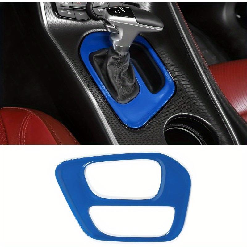 Carbon Fiber Black Accessory For Dodge Challenger 2015-2022 Center Console Gear Shift Panel Interior Decorative Cover Trim